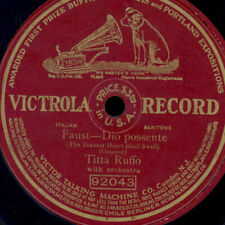 TITTA RUFFO "Faust" Dio possente   Schellackplatte 78rpm  Victrola Record  G4177