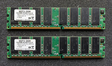 2GB MDT (2x1GB) DDR1 RAM PC3200 400MHz CL2.5 M924-400-16 Dualchannel Kit