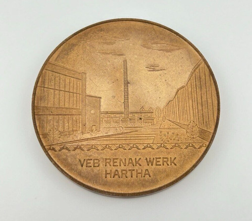 Ddr medaille veb renak werk - ddr,