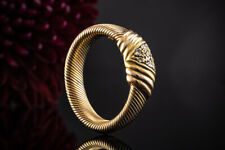 Cartier Vintage Ring Diamanten im Dreieck geflochten in Gold Tricolor 52 Schmuck