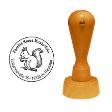 Stempel EICHHÖRNCHEN mit Nuss
