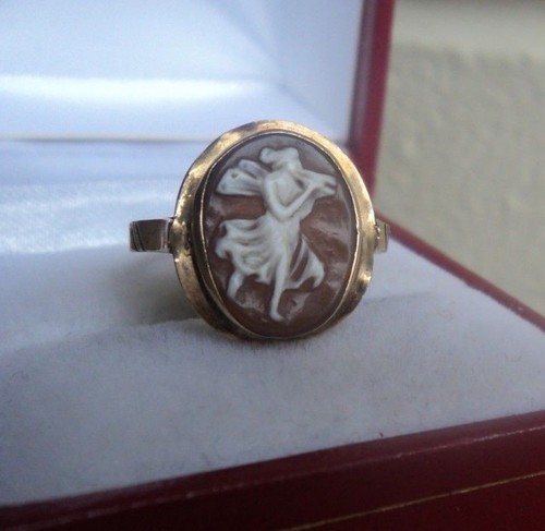 14kt gold kammerkopf ring der - 14kt,