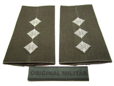 Rangabzeichen Heer Hauptmann weiß/oliv  Bw Schulter Klappen Schlaufen Stücke #4