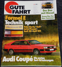 Gute Fahrt 02/81 Vgl-Test Audi Coupé + Scirocco GLI, VW Bus Diesel, brasil. Golf