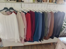 MADE IN ITALY schönes Blusenshirt Ballonbluse bis Gr. 46 tragbar NEU 