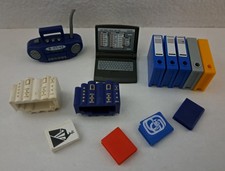 Playmobil Büro Zubehör Aktenordner Bücher Radio Laptop Polizei Feuerwehr #E964