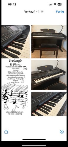 Yamaha clavinova cvp 503 - cvp,