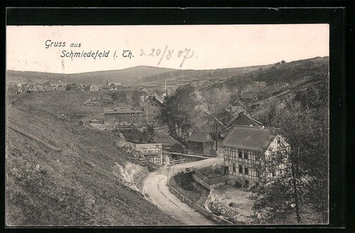 Schmiedefeld ortsansicht - schmiedefeld, /th.,