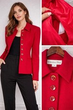 Christian Dior Red Wool Blazer