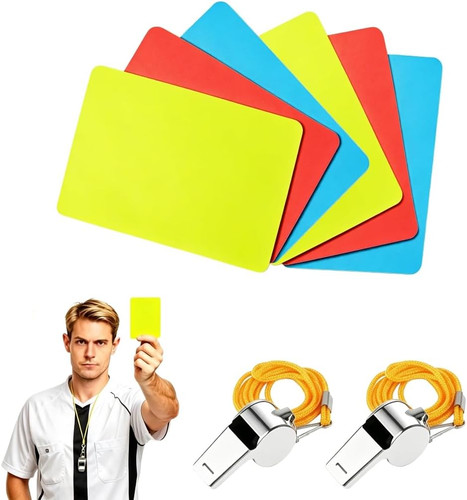 Schiedsrichter set mit karten - set,