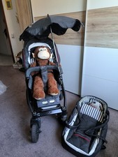 Kinderwagen inkl. Babytragetasche, Sonnenschirm,Regenhaube, Fußsack-Hartan