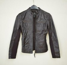 klasse Mango Lederjacke Gr. S - TOP Echtleder Jacke - tailliert m. Dehneinsätzen
