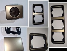 Busch Jaeger alpha nea bronze Schaltermaterial - gebraucht