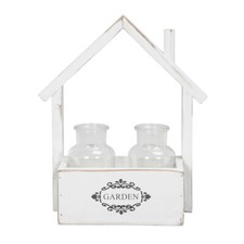 Dekohaus GARDEN weiß aus Holz