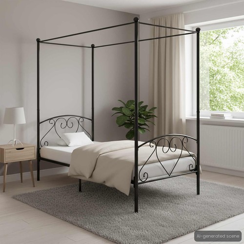 Himmelbett gestell schwarz - himmelbett-gestell,