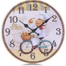 30cm Küche Wanduhr Holz