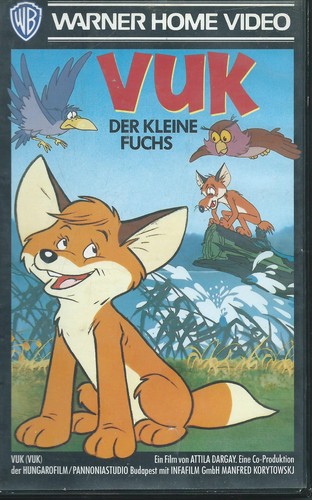 Vhs videokassette titel vuk - vhs, titel"vuk