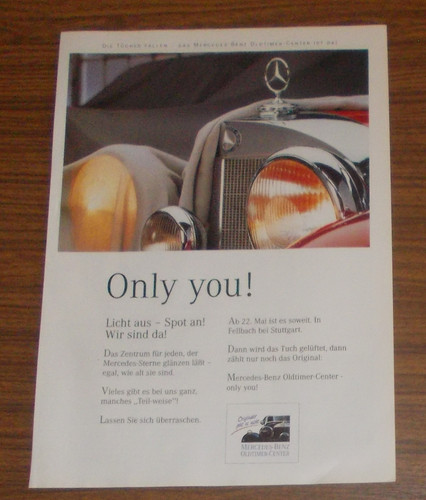 Seltene werbung mercedes - seltene, mercedes-benz