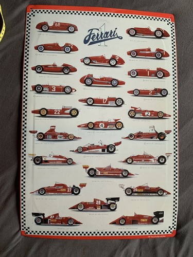 Ferrari formel blechschild - formel,