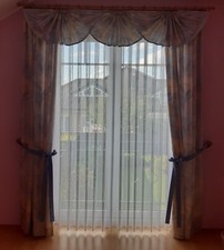 7tlg. Übergardinen-Set