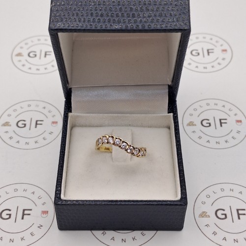 750er gelbgoldring mit - 750er,