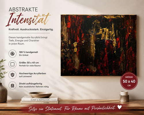 Abstrakte kunst acrylbild - acrylbild, auf