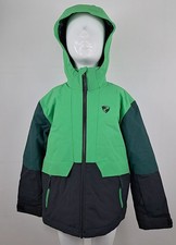 Ziener Junior Skijacke Grun Schwarz 140 Kids Winter Ski Jacke Green Black