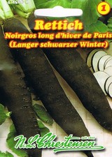 Rettich 'Langer schwarzer Winter' tiefschwarzer Winterrettich  Samen 425061