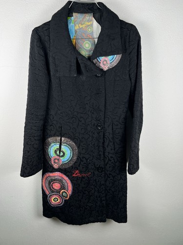 Desigual black mantel frauen - black,