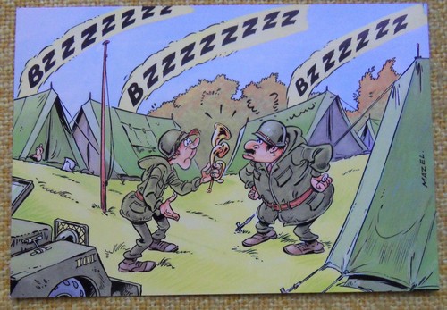 Ansichtsk/Militär-Humorkarte