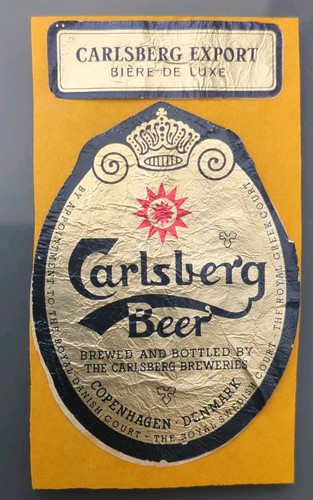 Bieretikett carlsberg beer - bieretikett,