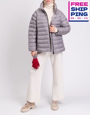 UVP 1088€ IENKI IENKI Daunen Steppjacke Gr. S grau Plissee Reißverschluss hinten hochgeschlossen