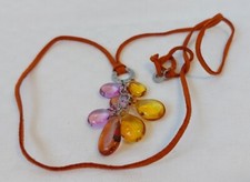 Antica Murrina Venezia Halskette Muranoglas Lederband Neu Ungetragen