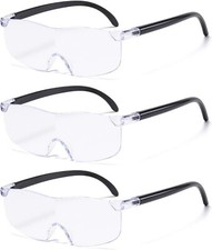 3 StüCk Lupenbrille Leselupe 300%，350%, 400% VergrößErungsbrille, Lese Lupenb...