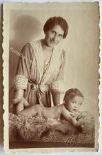 orig. Foto AK Mutter Kind Kinder um 1920 Frankfurt Main Frau Baby