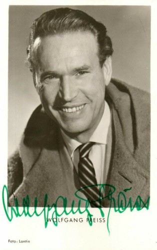 Autogramm wolfgang preiss - autogramm,