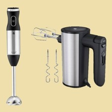 WMF Set - Handmixer Kult X + Stabmixer Kult X schwarz/Cromargan matt (Edelstahl)