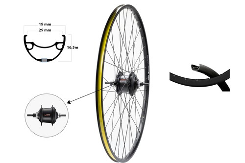 Zoll fahrrad hinterrad - 28,