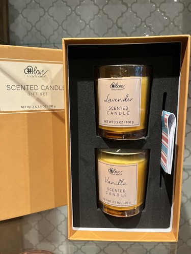 Lavendel vanille duftkerzen - lavendel,