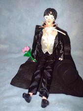 Sailor Moon Tuxido Mask Ooak Barbie Puppe Doll Igel 1999