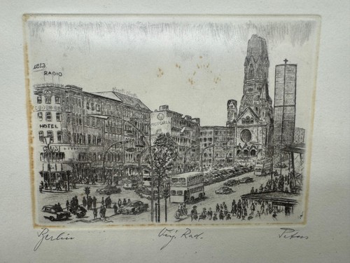 Alte radierung gerahmt - alte,