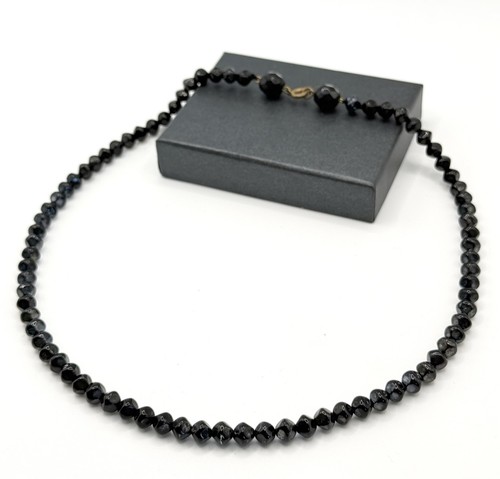 Vintage schwarze glasperlen - schwarze,