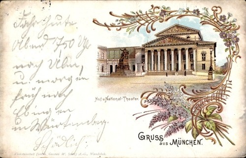 Litho münchen hof - münchen,, und