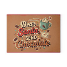 Lieber Weihnachtsmann Send Schokoladenglas Herdabdeckung | Weihnachten Küche Spritzschutz