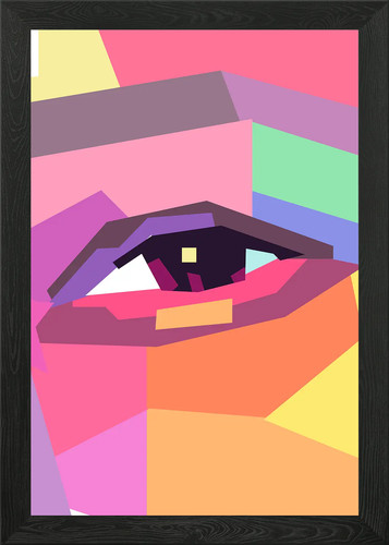 Eye043 pop art gerahmtes - eye043,