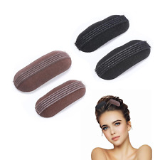 4 Stück Haarkissen für perfekten Haar-Puff, Schwarz & Braun, Damen Accessoires