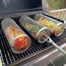Grillkorb rund bbq edelstahl - rund,