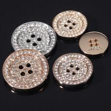 6 Stück Glitzer4-Loch rund