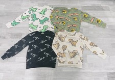H&M 4x Pulli Dinos schwarz