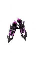 Inline Skates / Rollschuhe HY-SKATE, größenverstellbar, lila-weiß-schwarz